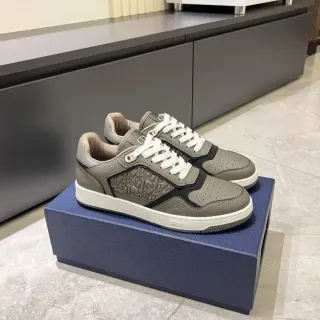Dior B23 Gris Monogram Panel Lifestyle Sneakers