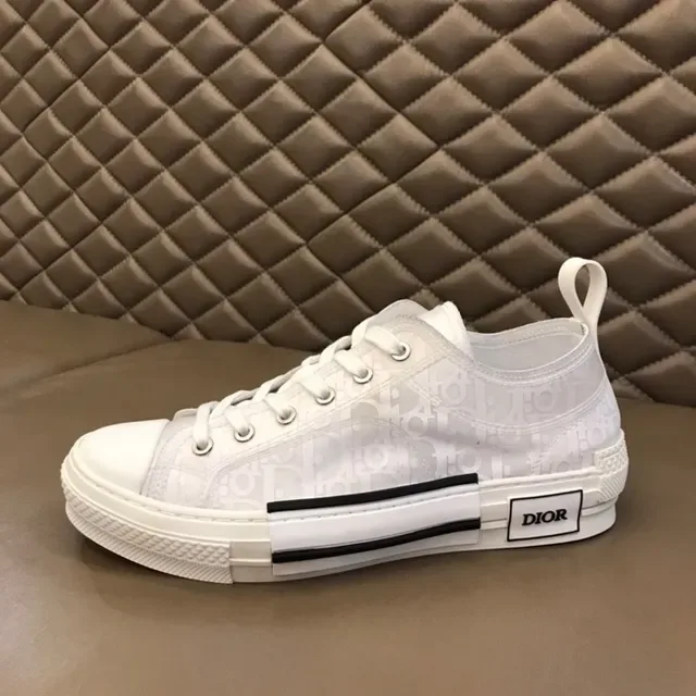 Dior B23 Monogram Mesh White and Black Lifestyle Sneakers 8