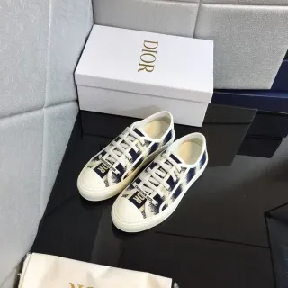 Dior B23 নেভি ব্রাশস্ট্রোক প্রিন্ট লাইফস্টাইল স্নিকার