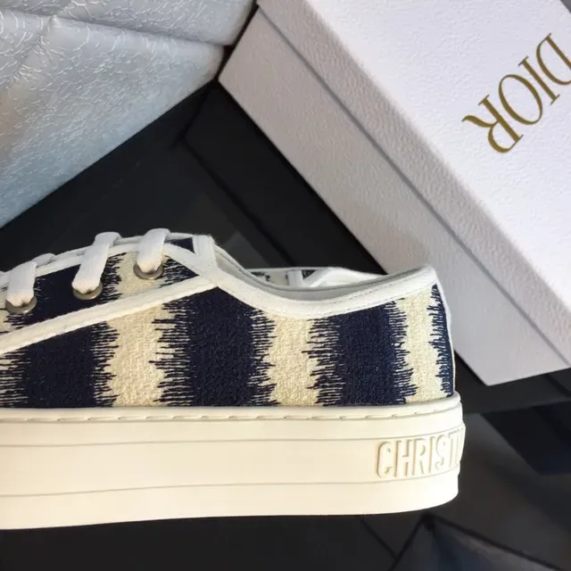 Dior B23 Navy Brushstroke Print Lifestyle Sneakers 5