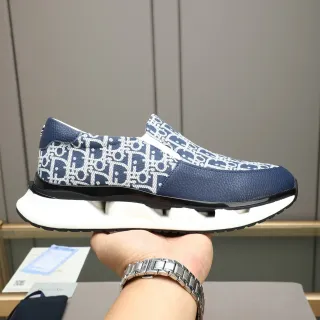 ديور B23 Navy Oblique Monogram حذاء رياضي Slip-On Lifestyle