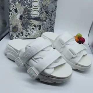 Dior B27 أبيض متعدد الحزام منصة