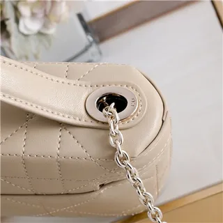 Dior Beige Black Structured Rectangular Monogram Canvas Handbag 6