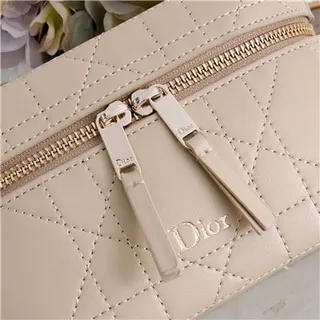 Dior Beige Black Structured Rectangular Monogram Canvas Handbag 7