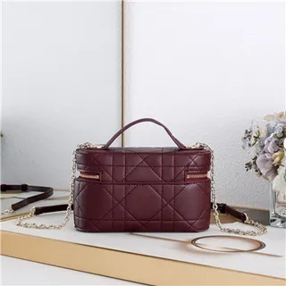 Dior Beige Black Structured Rectangular Monogram Canvas Handbag 17