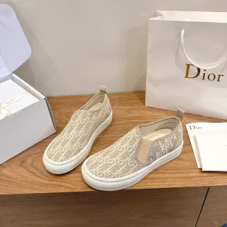 Dior 米白色 印花 针织 套脚 生活方式运动鞋