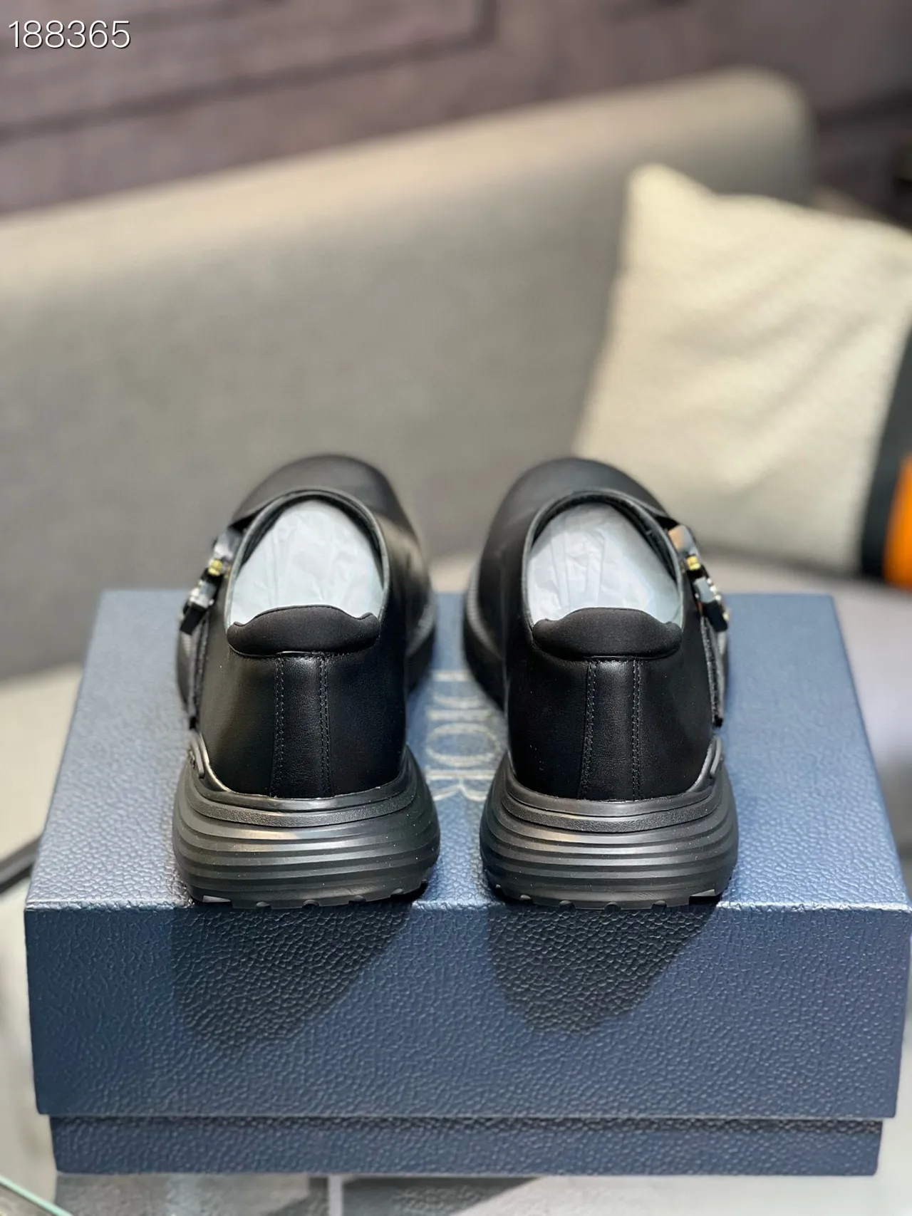 Dior Black Buckle-Strap Chunky Lug Sole Loafer 2