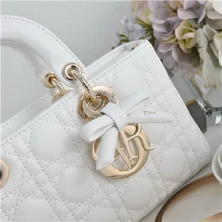 Dior Lady Dior হালকা গোলাপি কুইল্টেড টোট ব্যাগ 18