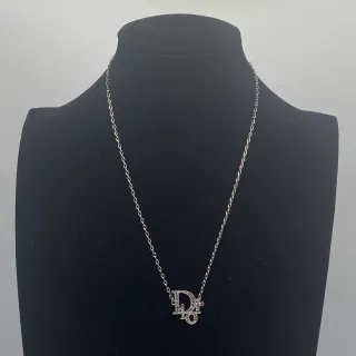 Dior Monogramme Pavé Collier Pendentif
