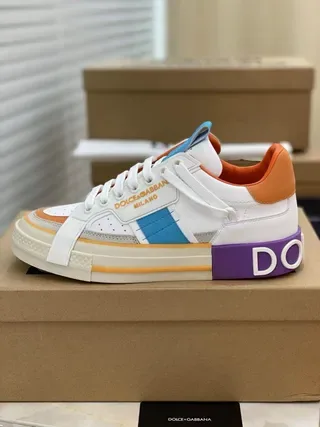 Dolce & Gabbana Sneakers lifestyle avec logo accentué color-block 1