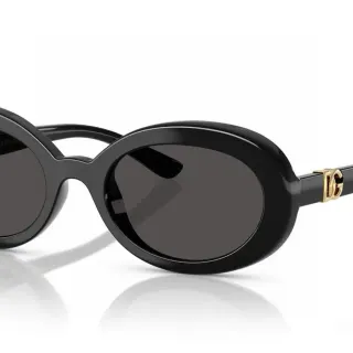 Dolce & Gabbana NS1 نظارات شمسية بيضاوية لامعة سوداء