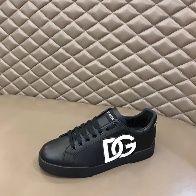 Dolce & Gabbana Black White Low-Top Platform Sole Lifestyle Sneakers 6