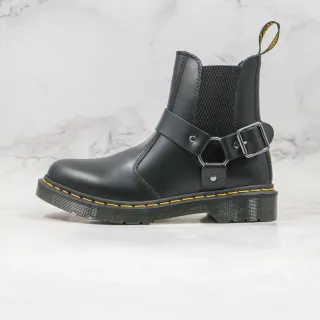 Dr. Martens 1460 Harness Black Yellow Stitch Chelsea Boot