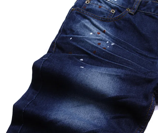 Dsquared2 Short de Denim Azul Multicolor Distressed com Punhos Enrolados 6