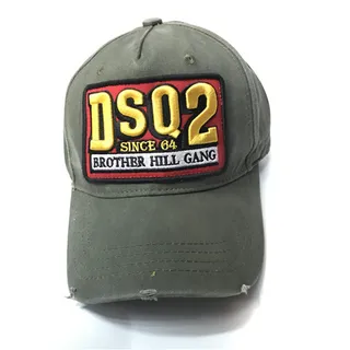 DSQUARED2 hermano colina pandilla parche bordado gorra de béisbol blanca 4