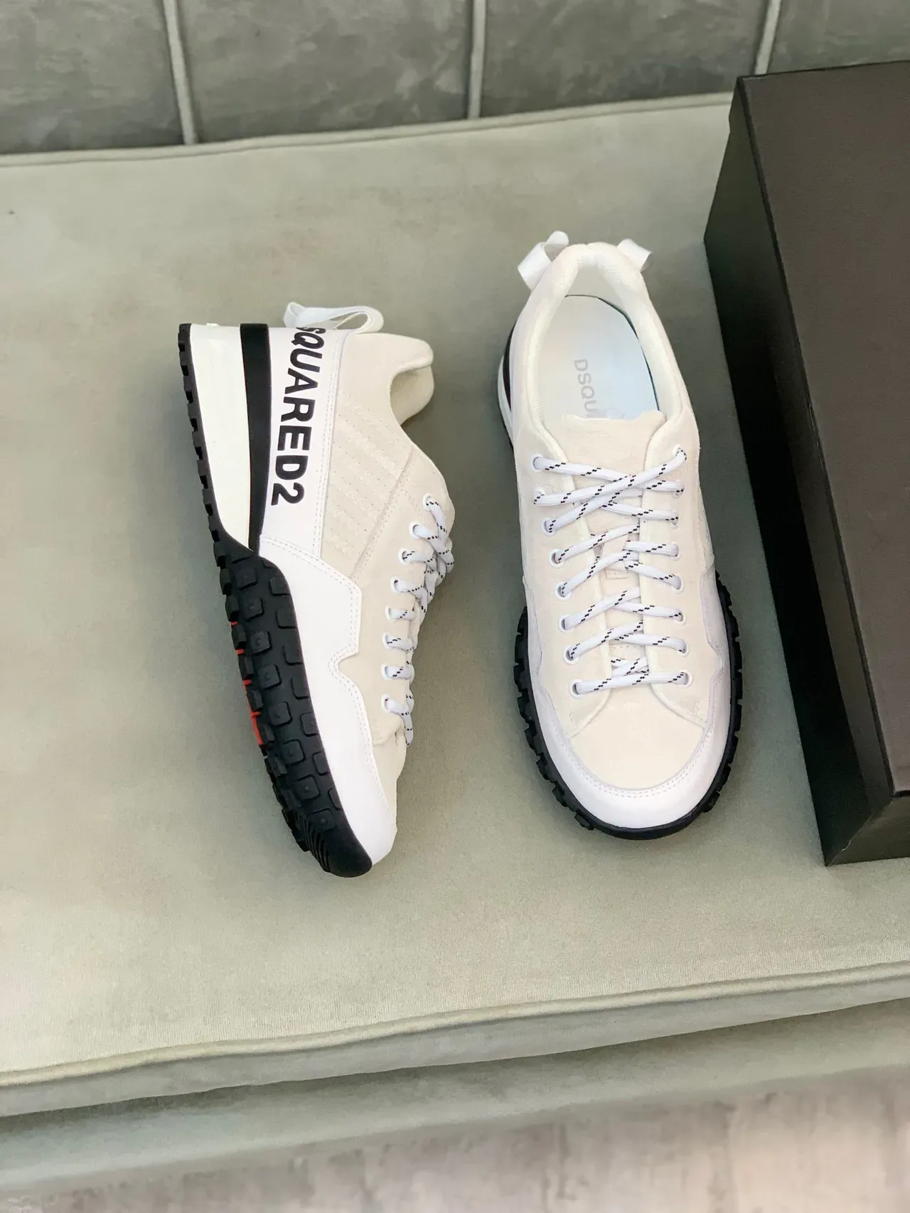 Dsquared2 ICON Zapatillas lifestyle off-white y negro 5