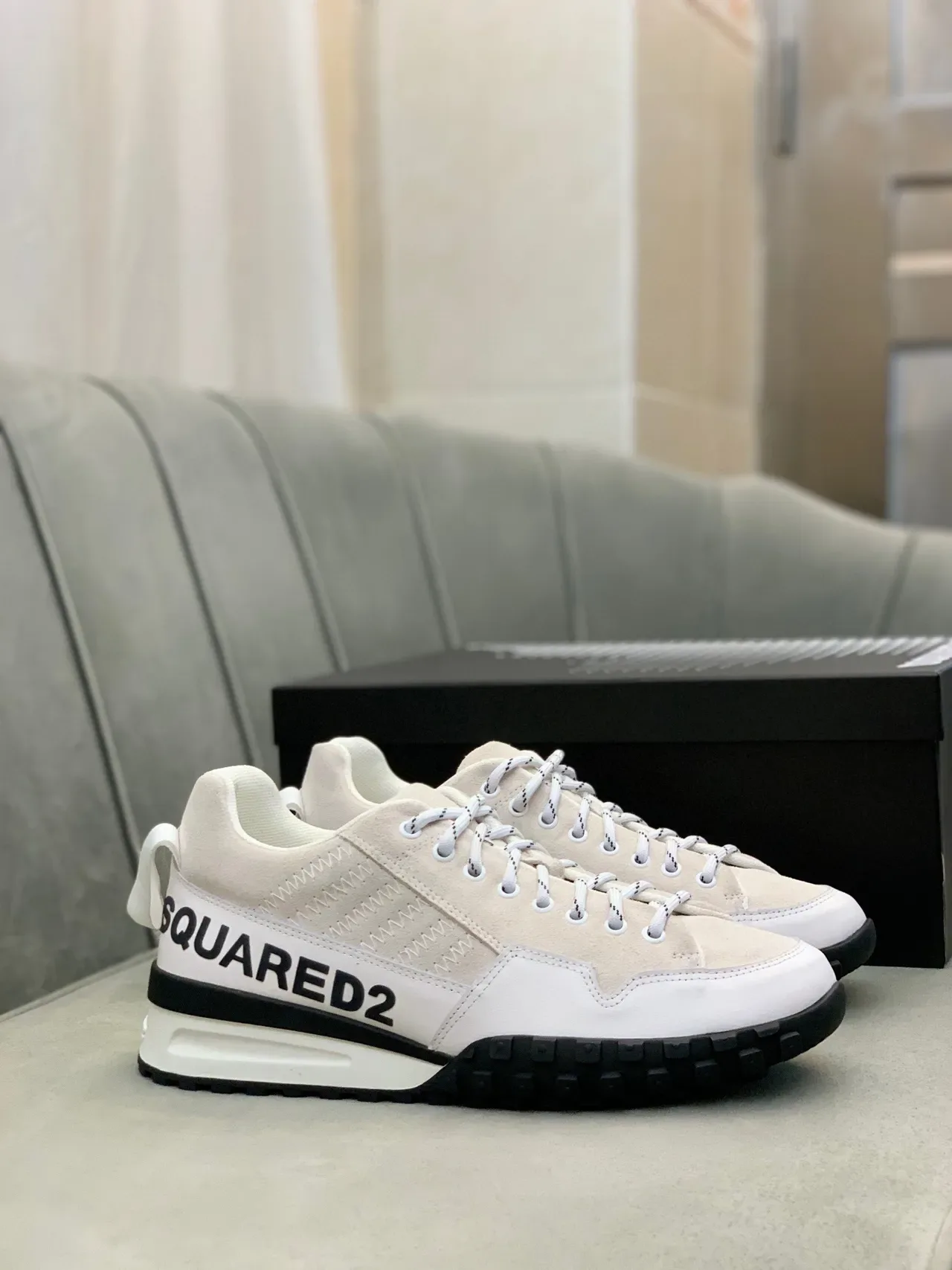 Dsquared2 ICON Zapatillas lifestyle off-white y negro 7