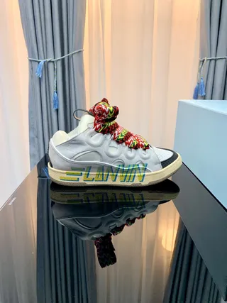 Dsquared2 ICON Zapatillas Chunky Blancas Multicolor Silueta Perforadas Superposiciones Circulares 3