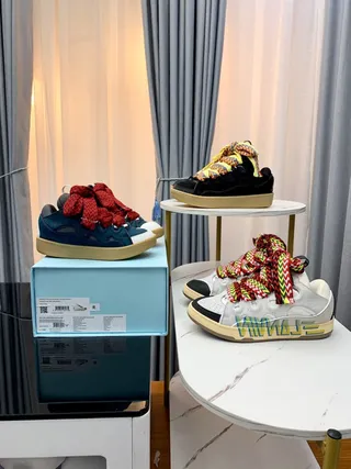 Dsquared2 ICON Zapatillas Chunky Blancas Multicolor Silueta Perforadas Superposiciones Circulares 8