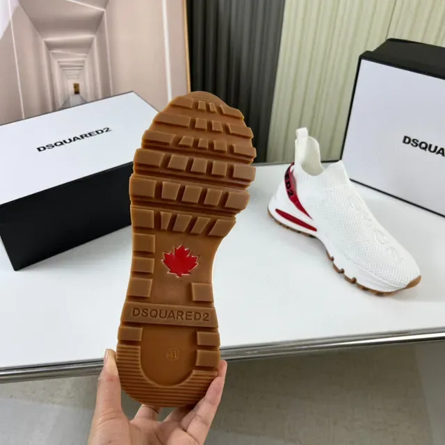 Dsquared2 Speed Trainer Zapatillas Lifestyle Blanco Rojo Gum 2