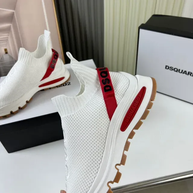Dsquared2 Speed Trainer Zapatillas Lifestyle Blanco Rojo Gum 3