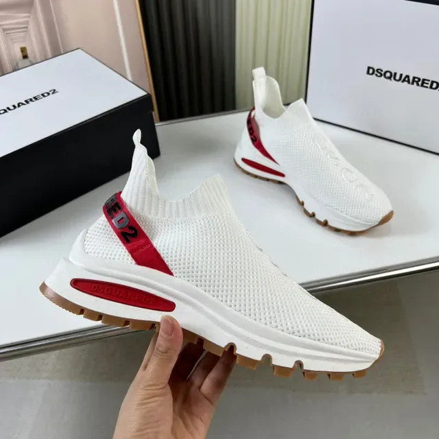 Dsquared2 Speed Trainer Zapatillas Lifestyle Blanco Rojo Gum 4