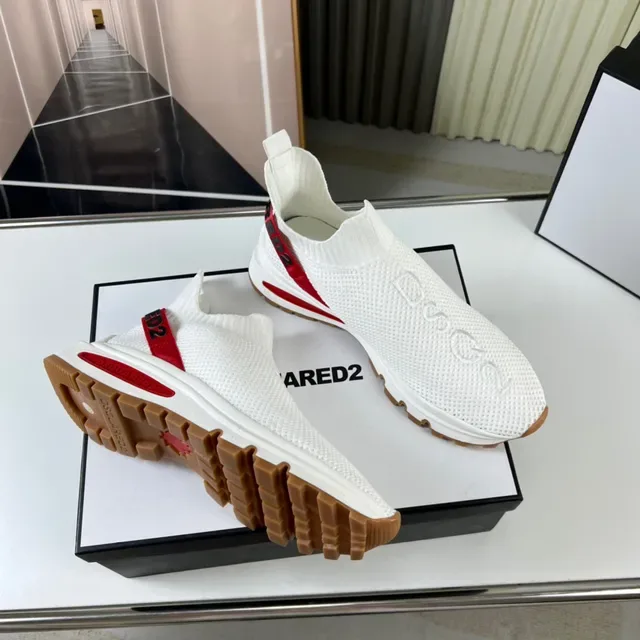 Dsquared2 Speed Trainer Zapatillas Lifestyle Blanco Rojo Gum 5
