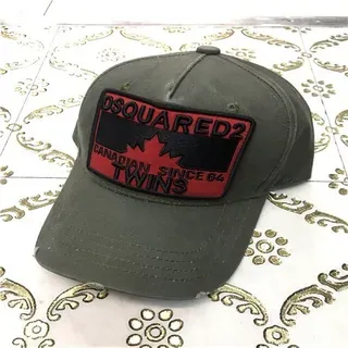 Dsquared2 Twins Canadian Since 64 অলিভ গ্রিন বেসবল ক্যাপ