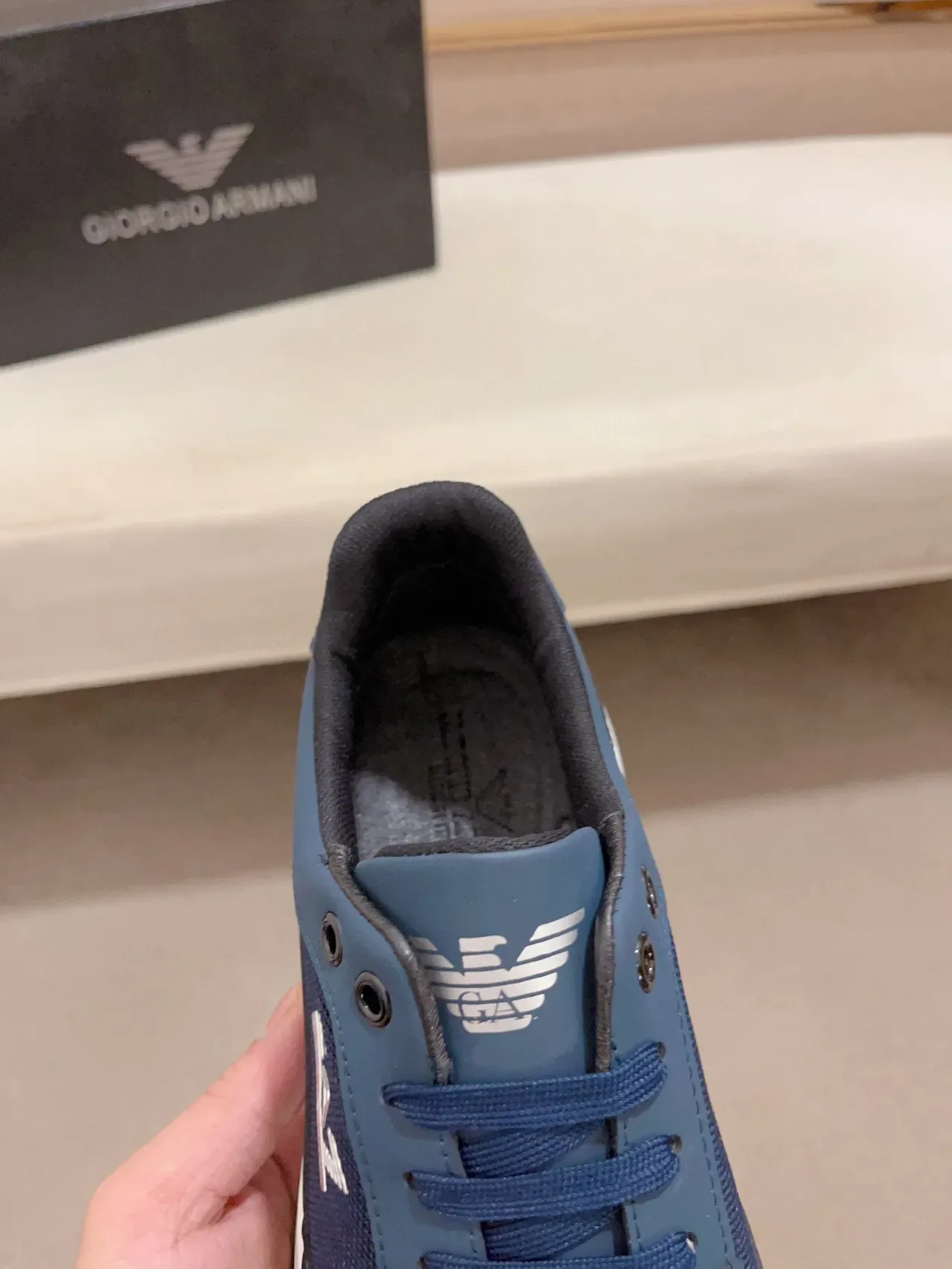 EA7 Navy Mesh-Synthetic sneaker lifestyle 7