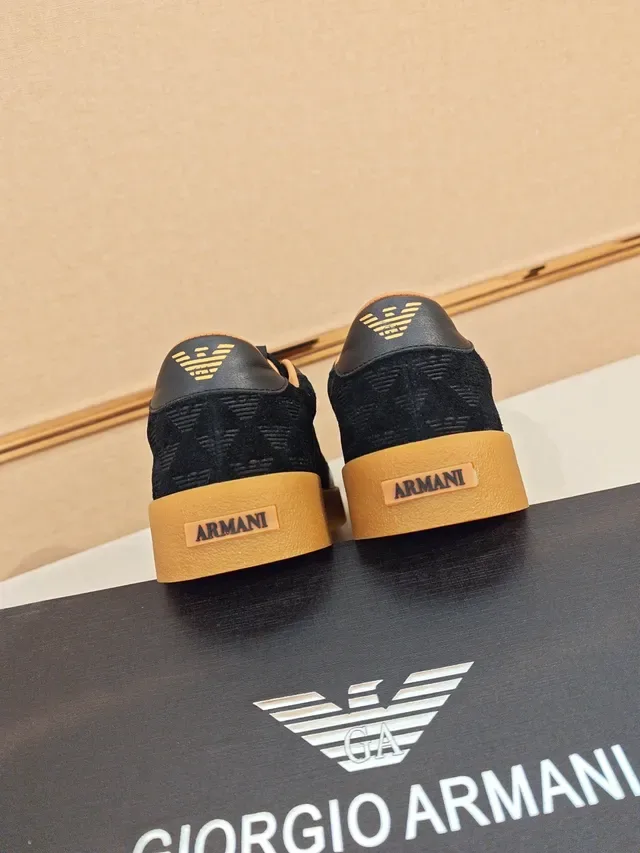 Emporio Armani Black Eagle Jacquard 生活方式运动鞋 4
