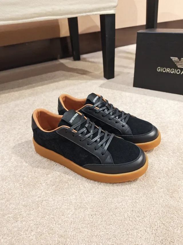 Emporio Armani Black Eagle Jacquard 生活方式运动鞋 5
