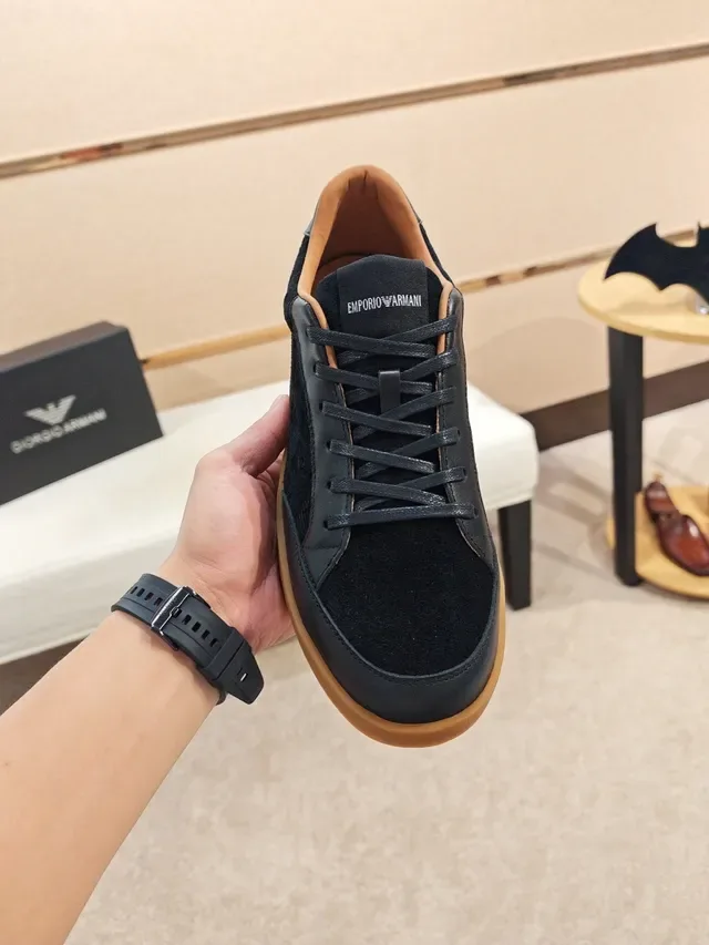 Emporio Armani Black Eagle Jacquard 生活方式运动鞋 6