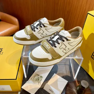 Fendi FF Low 白 米色 生活方式运动鞋