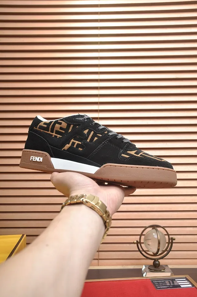 Fendi FF Monogram Suede Lifestyle Sneakers 2