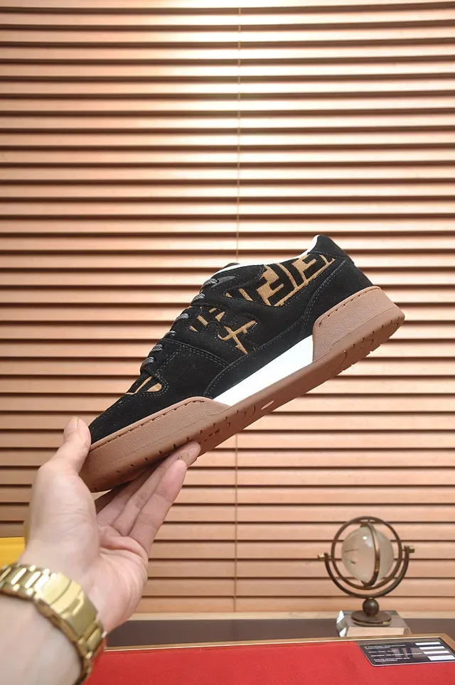 Fendi FF Monogram Suede Lifestyle Sneakers 5