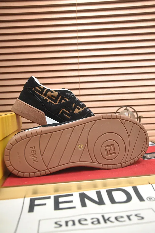 Fendi FF Monogram Suede Lifestyle Sneakers 7