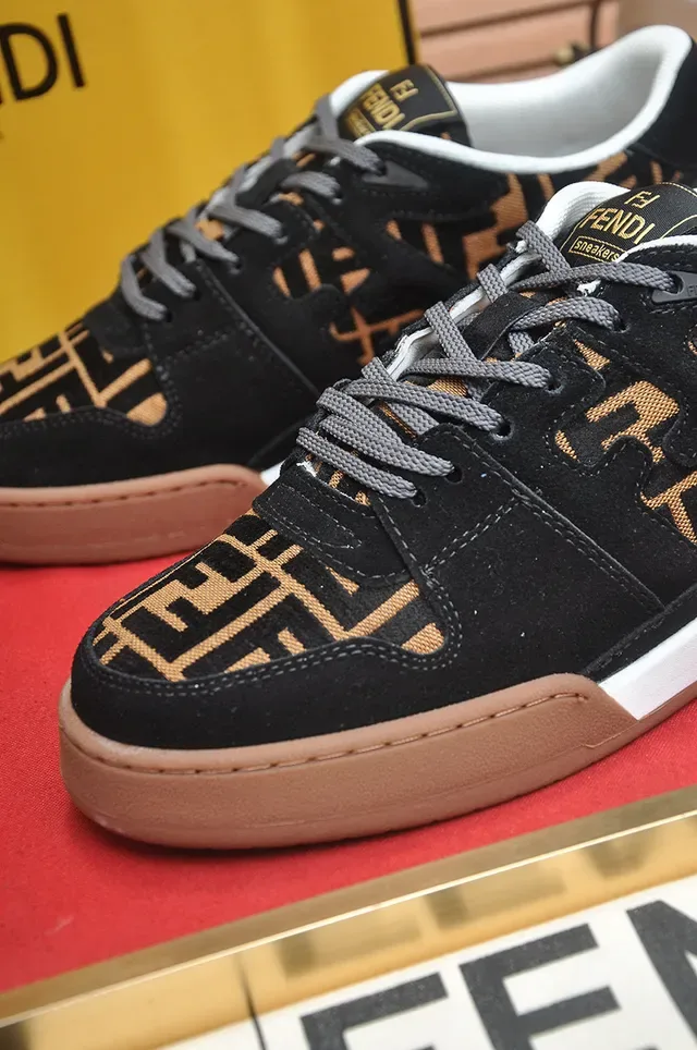 Fendi FF Monogram Suede Lifestyle Sneakers 8