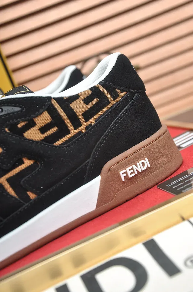 Fendi FF Monogram Suede Lifestyle Sneakers 9
