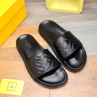 Fendi FF Slide नعال أسود
