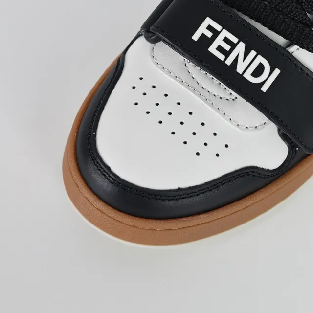 Fendi First White Black Gum Lifestyle Sneakers 5