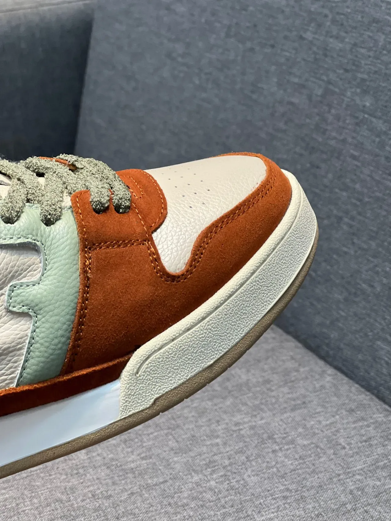 Fendi Lifestyle Sneaker Brown Multicolor Multi-Panel Color-Blocked Suede And Leather Mix Lifestyle Sneakers 3