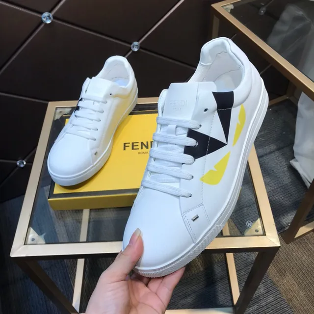 Fendi Monster sneaker branco preto amarelo sneakers lifestyle 2