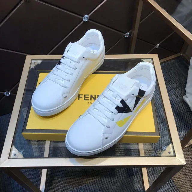 Fendi Monster sneaker branco preto amarelo sneakers lifestyle 8