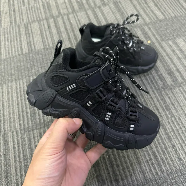 Fila Disruptor Gris Noir Semelle Hybride Fermeture Lacets et Sangle Chaussures Chunky 19
