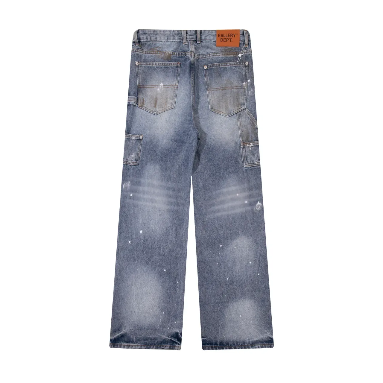 Gallery Dept Jeans Distressed com Salpicadura de Tinta Pernas Largas 3