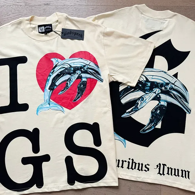 Beige Black Graphic-Print Oversized Fit T-Shirt 4