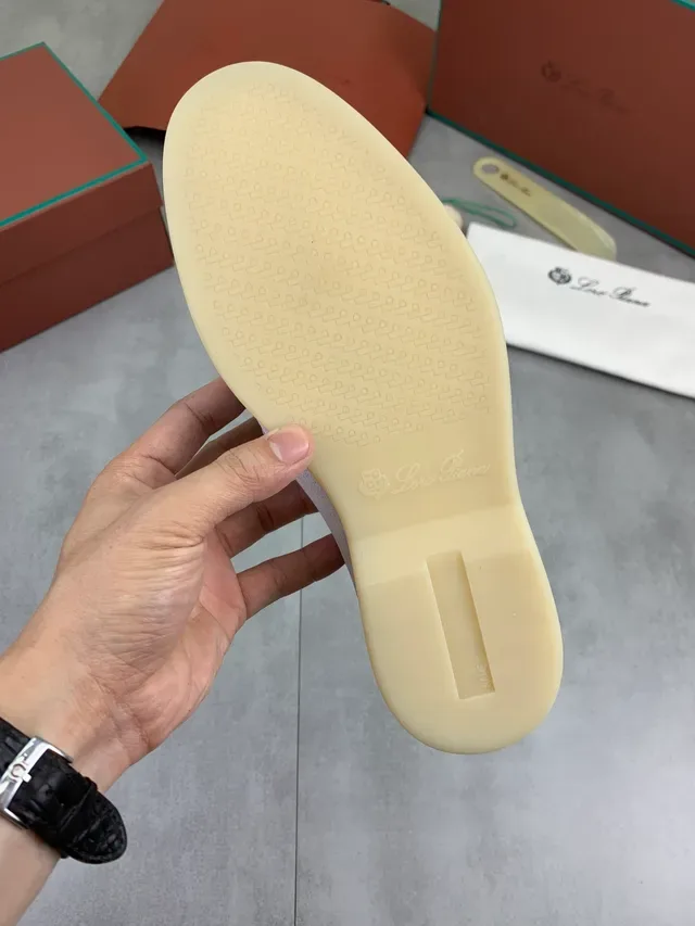 Beige Suede Upper Moc-Toe Stitching Loafer 2
