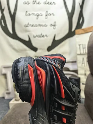 Black and Red Chunky Lifestyle Sneakers 3