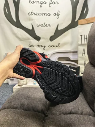 Black and Red Chunky Lifestyle Sneakers 4