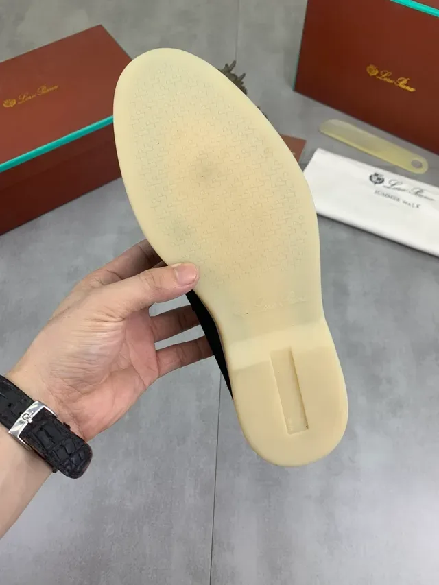 Black Beige Suede Moc-Toe Stitching Loafer 2